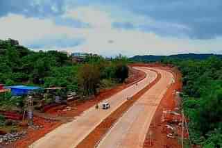 Ongoing work on Mumbai-Goa coastal highway (@sahil11p/Twitter)