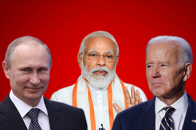 Russian President Vladimir Putin, Prime Minister Narendra Modi and US President Joe Biden.
