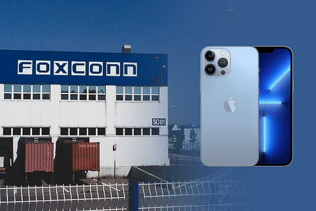 Foxconn manufactures iPhones for Apple (Representative image)