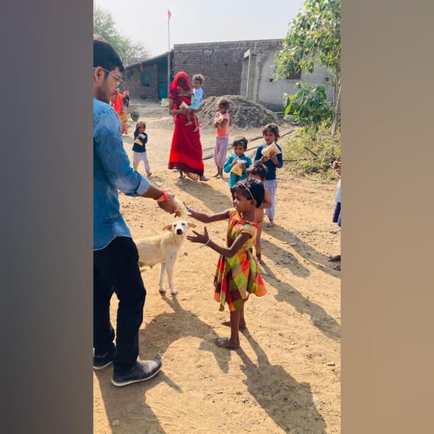 Ankush Yadav, a volunteer of Navagraha Foundation