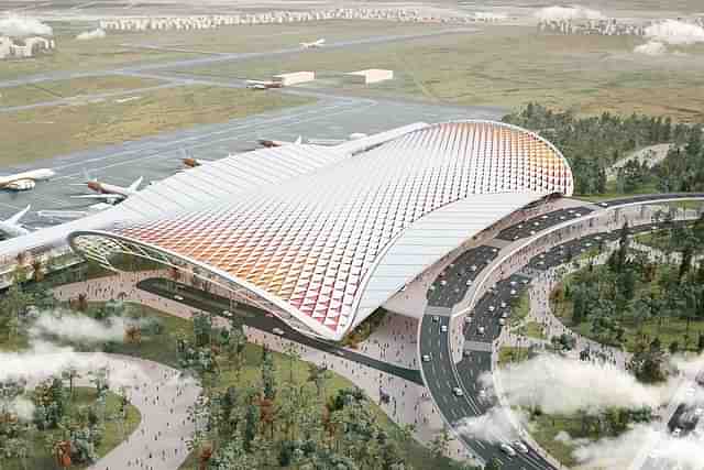 An illustration of new terminal of Trichy airport (AAI)