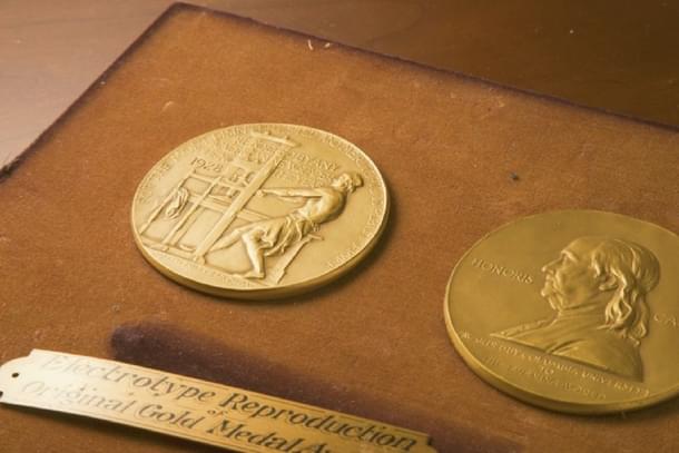 The Pulitzer Prize medal.