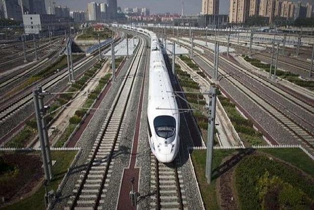 A high speed rail corridor. 