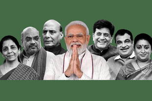 Prime Minister Modi and his key ministers.