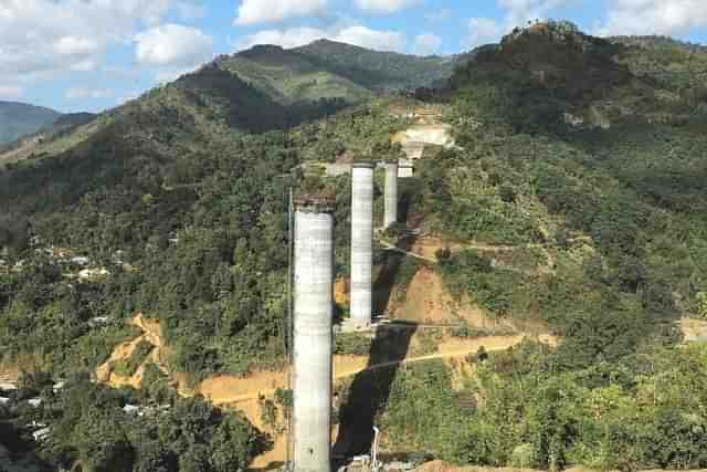 The Northeast Frontier Railway has built India’s tallest railway pier bridge in the Tamenglong district of Manipur.

