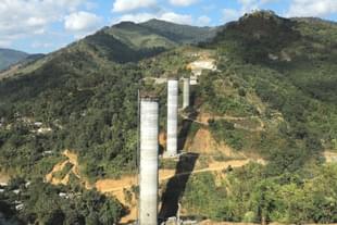The Northeast Frontier Railway has built India’s tallest railway pier bridge in the Tamenglong district of Manipur.
