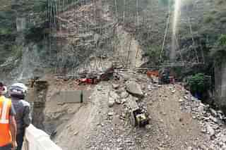 Ramban tunnel collapse.