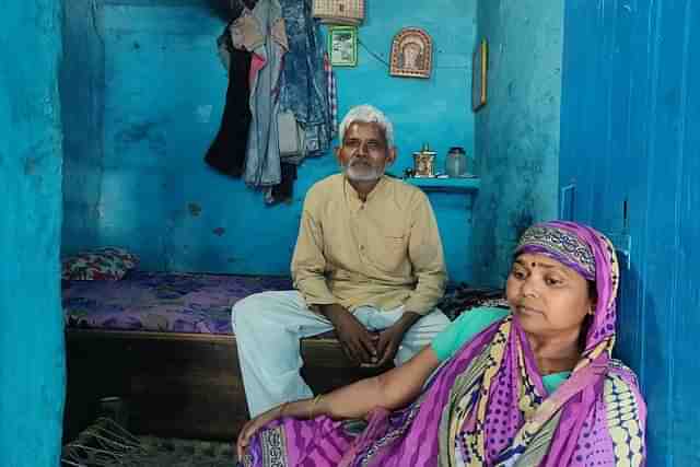 Dinesh and his wife Ummati at their residence on 17 May 