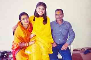 Vandana Verma with her husband Purshottam & daughter Mokshika