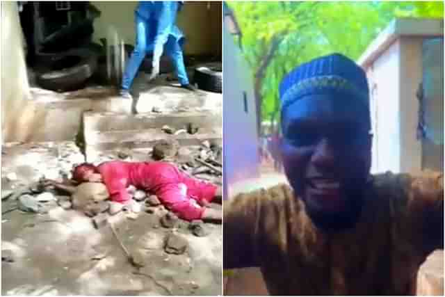 Stills from videos of her lynching