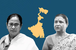 West Bengal Chief Minister Mamata Banerjee and Bengali writer and cultural researcher Ratna Rashid Bandopadhyay.