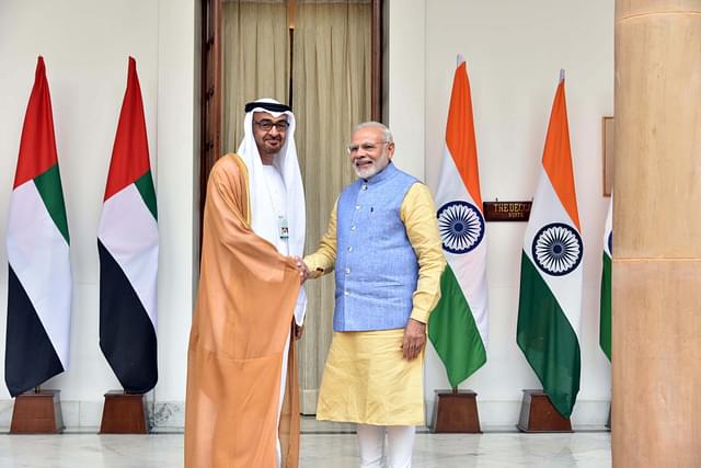 UAE President Sheikh Mohamed bin Zayed bin Sultan Al Nahyan and PM Narendra Modi