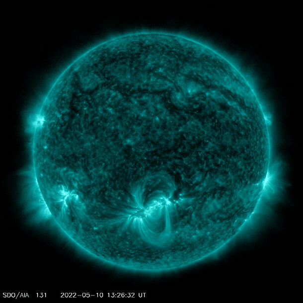 Animated gif of Solar Flare-courtesy: spaceweather.com