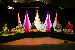 Krithika Sreenivasan with her musical squad