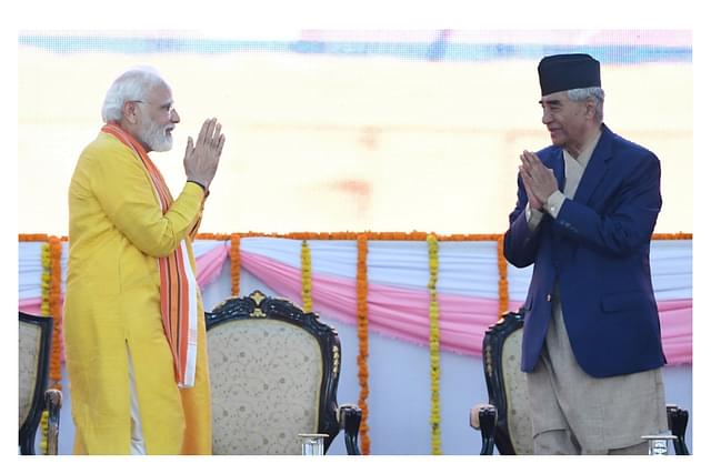 Prime Minister Narendra Modi and Nepal's Prime Minister, Sher Bahadur Deuba (PMO) 