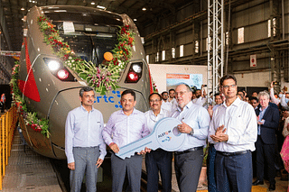 First trainset for Delhi-Meerut RRTS corridor being flagged off for Duhai depot