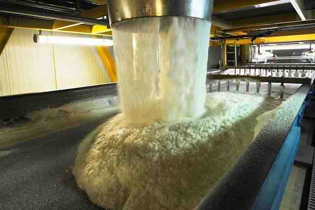 Raw sugar in a factory.&nbsp;