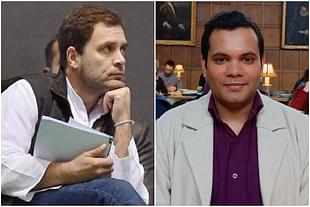 Rahul Gandhi (L) and Siddhartha Verma