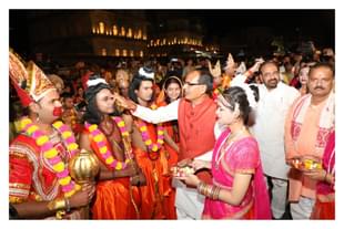 Shivraj Singh Chouhan in Orchha at Ram Navmi 2022 (Twitter)