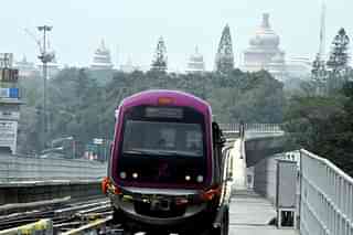 The Namma Metro. (Photo by Jagdeesh MV/Hindustan Times via Getty Images)