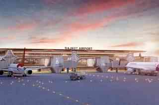 An illustration of new greenfield airport near Rajkot (AAI)