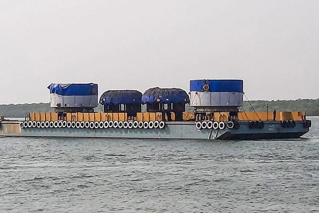 Tata Steel’s consignment transported through the Luna River.
