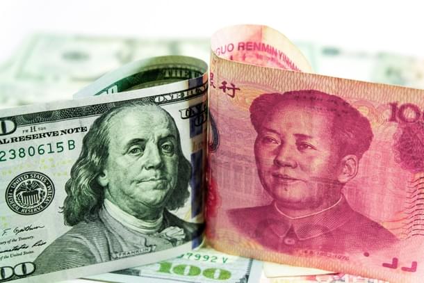 The US Dollar and the Chinese Yuan. 