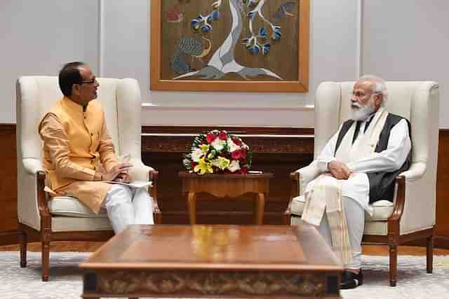 MP CM Shivraj Singh Chouhan and PM Narendra Modi