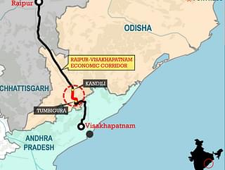 Route of Raipur - Visakhapatnam Economic Corridor (Fortress Infracon)