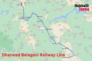Dharwad-Belagavi via Kittur railway project,
