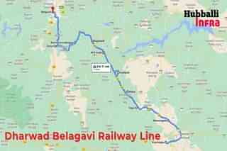 Dharwad-Belagavi via Kittur railway project,