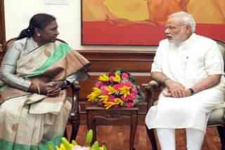 President elect Draupadi Murmu with PM Modi