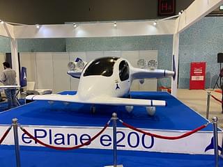 The prototype of the e200, the electric flying two-seater taxi by IIT Chennai-incubated drone startup ePlane.ai. (Photo: Startup India)
