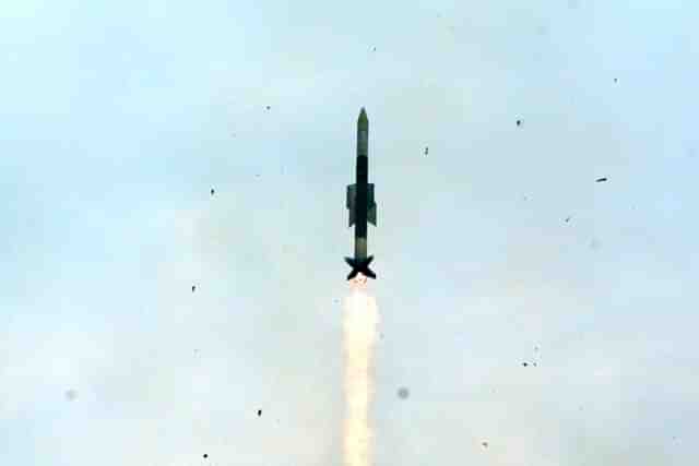 File photo of India’s Vertical Launch Short Range Surface to Air Missile (VL-SRSAM).