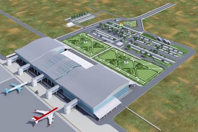 Construction of Surat Airport's New extended terminal building is part of AAI's Rs 300 crore development project at the airport in Gujarat's financial capital(Pic via    PIB website)