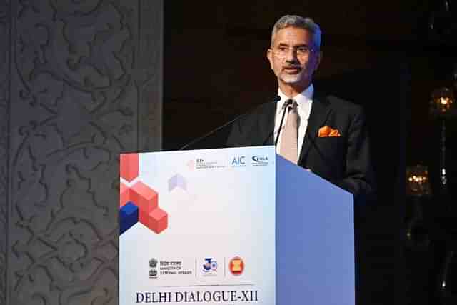 S Jaishankar delivers the keynote address.