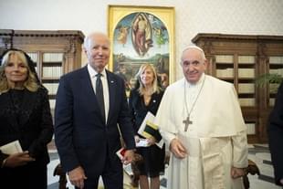 Pope with Biden