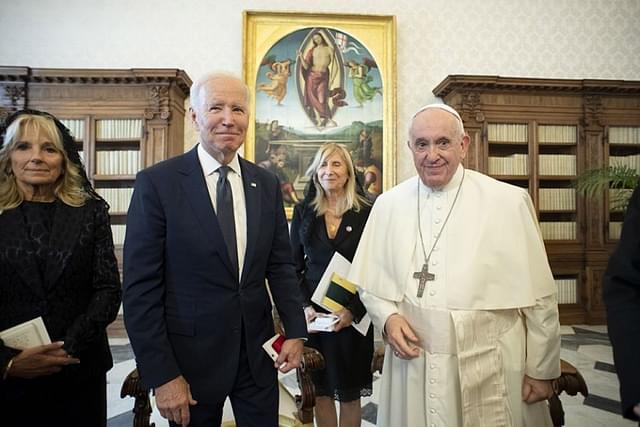 Pope with Biden