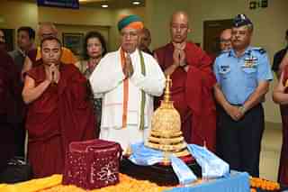 Union Minister Arjun Meghwal received the holy relics at Ghaziabad