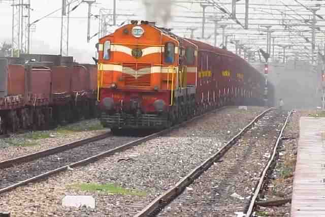 Freight train of the Indian Railways. (pic via Twitter)