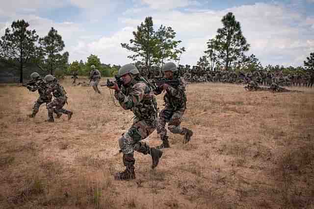 Indian soldiers during training. (Picture by Sergeant Michael J MacLeod via Wikipedia)