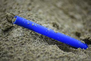 Single-use plastic straw (Photo: Ocean Blue Project A Oregon Nonprofit/Wikimedia Commons)