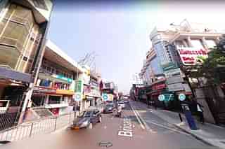 A Google Street View of Brigade Road, Bengaluru