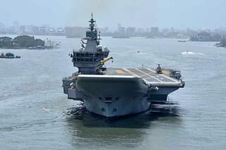 India's first indigenous aircraft carrier, INS Vikrant. (Indian Navy)