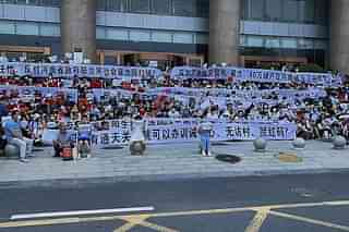 Protesters in Henan, China.