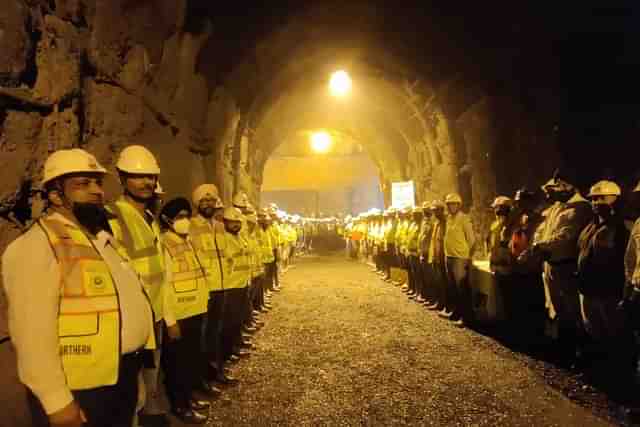 Escape tunnel T-48 in the Udhampur-Srinagar-Baramulla Rail Link (USBRL) Project.