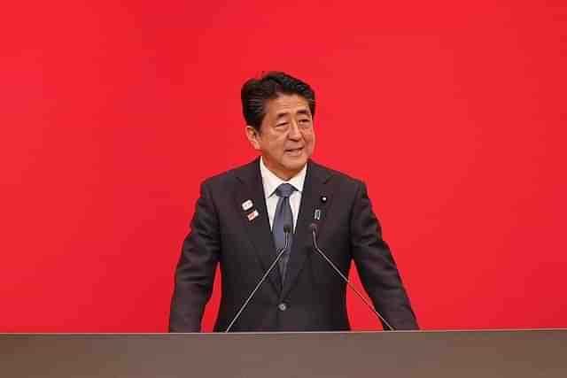 Japan's former prime minister Shinzo Abe. 