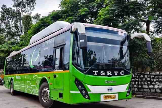 TSRTC E-Bus (Via Twitter)