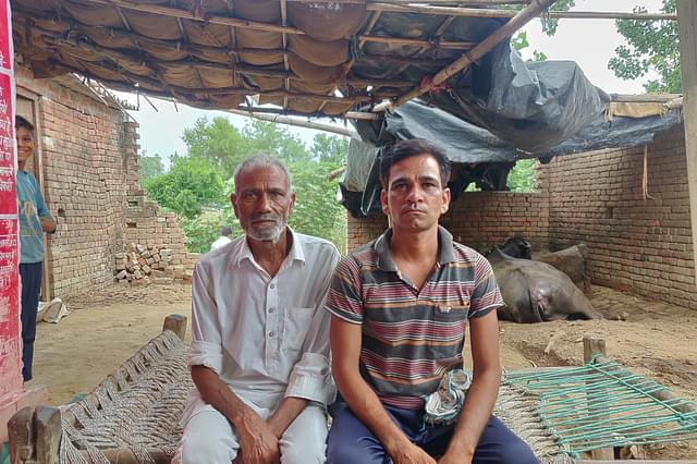 On left is Baburam and on right is his son Ravi