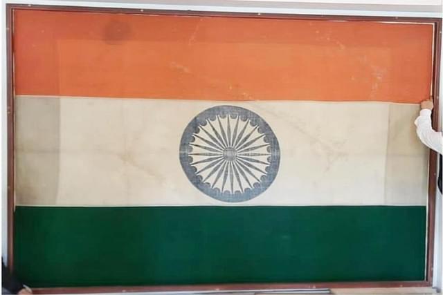 The First National Flag, unfurled by the first Prime Minister of India (Source: PM Modi’s Twitter)